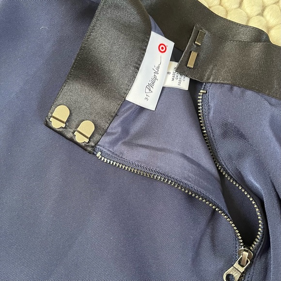 3.1 Phillip Lim for Target Silky Skirt Navy 8 - Picture 6 of 13